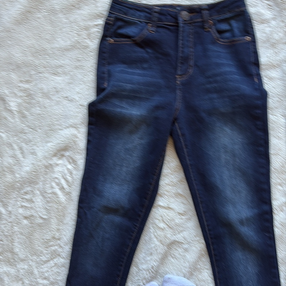Bluenotes High Rise Skinny Jeans | Dark Wash Stretch Denim Size 26/27 - Picture 4 of 11